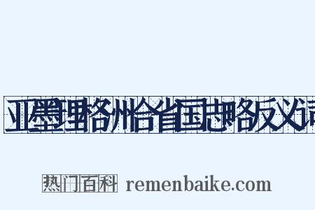 亚墨理格洲合省国志略反义词是什么意思的图片